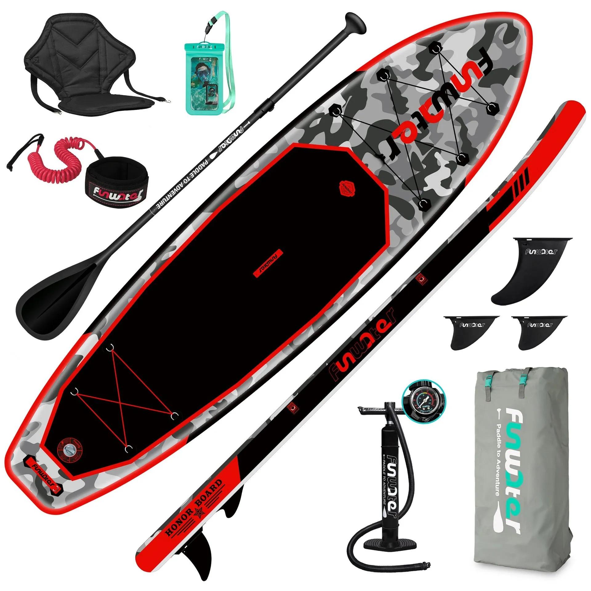 330CM Inflatable Stand Up Paddle Board SUP Board for Adults Kids