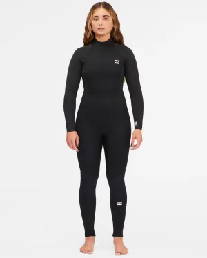5/4 Launch Back Zip Full Wetsuit - Black