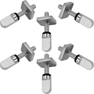 6pcs Surfboard Fin Screws, Stainless Steel Sup Surf Fin Screw Set for Long Board Paddle Board Longboard Paddleboard Inflatables Kayak Boat Stand Up Board Surfing Accessories