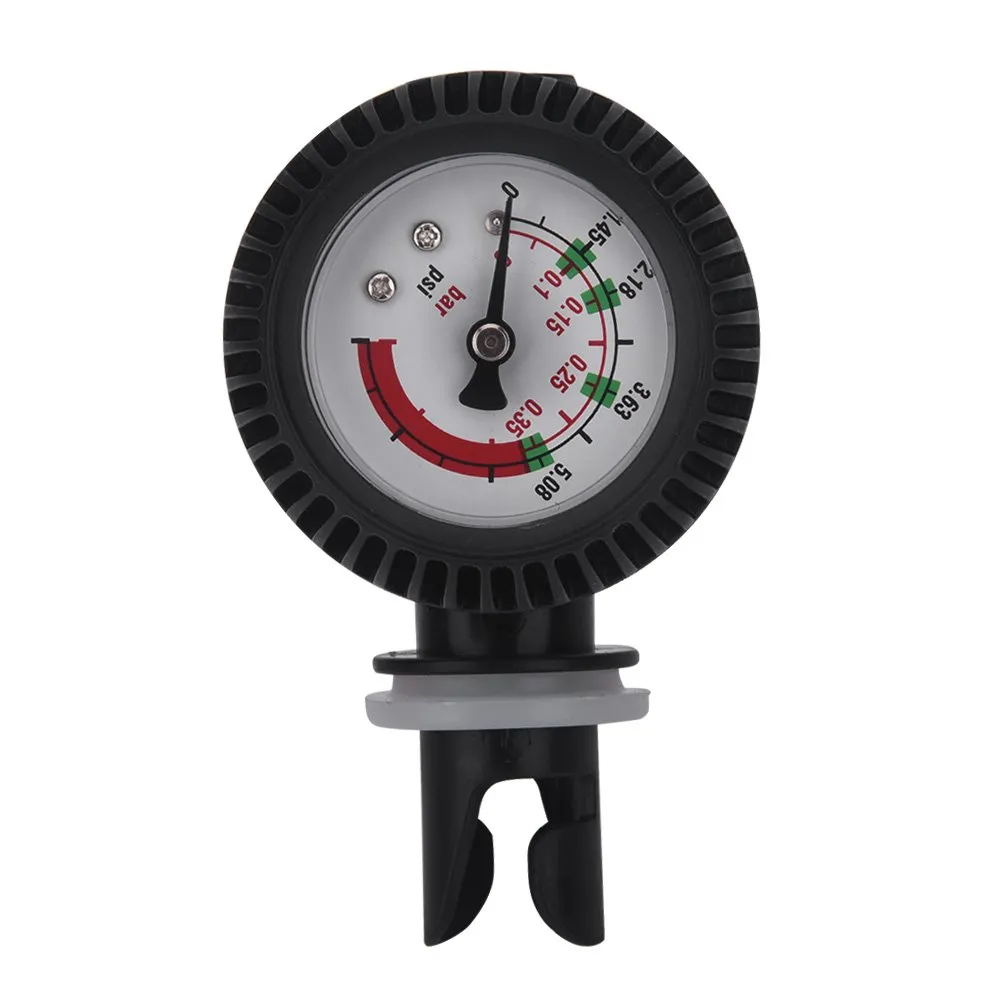 Air Pressure Gauge, Nylon Inflatable Boat Air Pressure Gauge Barometer for Kayak Raft Black Kayak Accessories