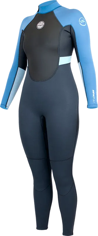 Alder Ladies Impact 3/2mm Full Wetsuit -GRAPHITE