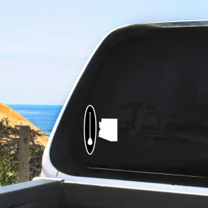Arizona State SUP - Vinyl Decal - Stand Up Paddle Board White Sticker for Car Windows, Any Non-Porous Surfaces