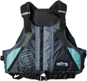 BOTE Universal Foam Paddling Fishing Adult PFD Zipper 2 Stash Pocket Vest Life Jacket for Adults USCG Approved Type III Kayak Low Profile Silhouette Multiple Size Options