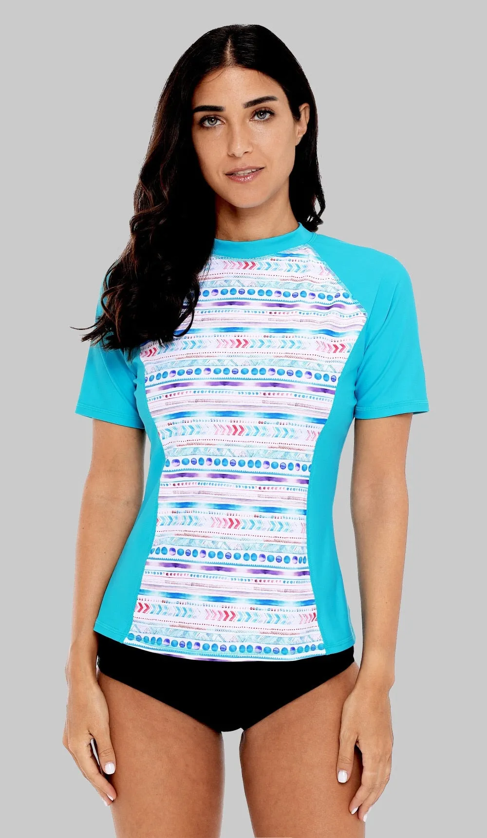 BROOKE - Geometric Print Rashguard