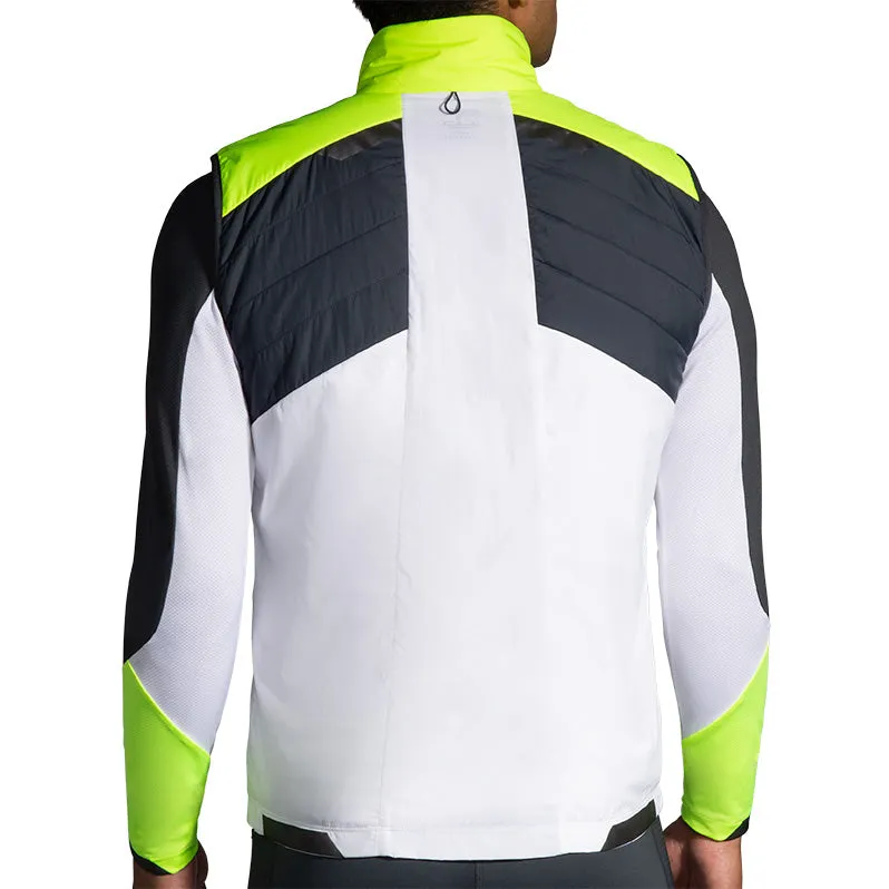 Brooks Men's Run Visible Insulate Vest - White/Asphalt/Nightlife (211407134)