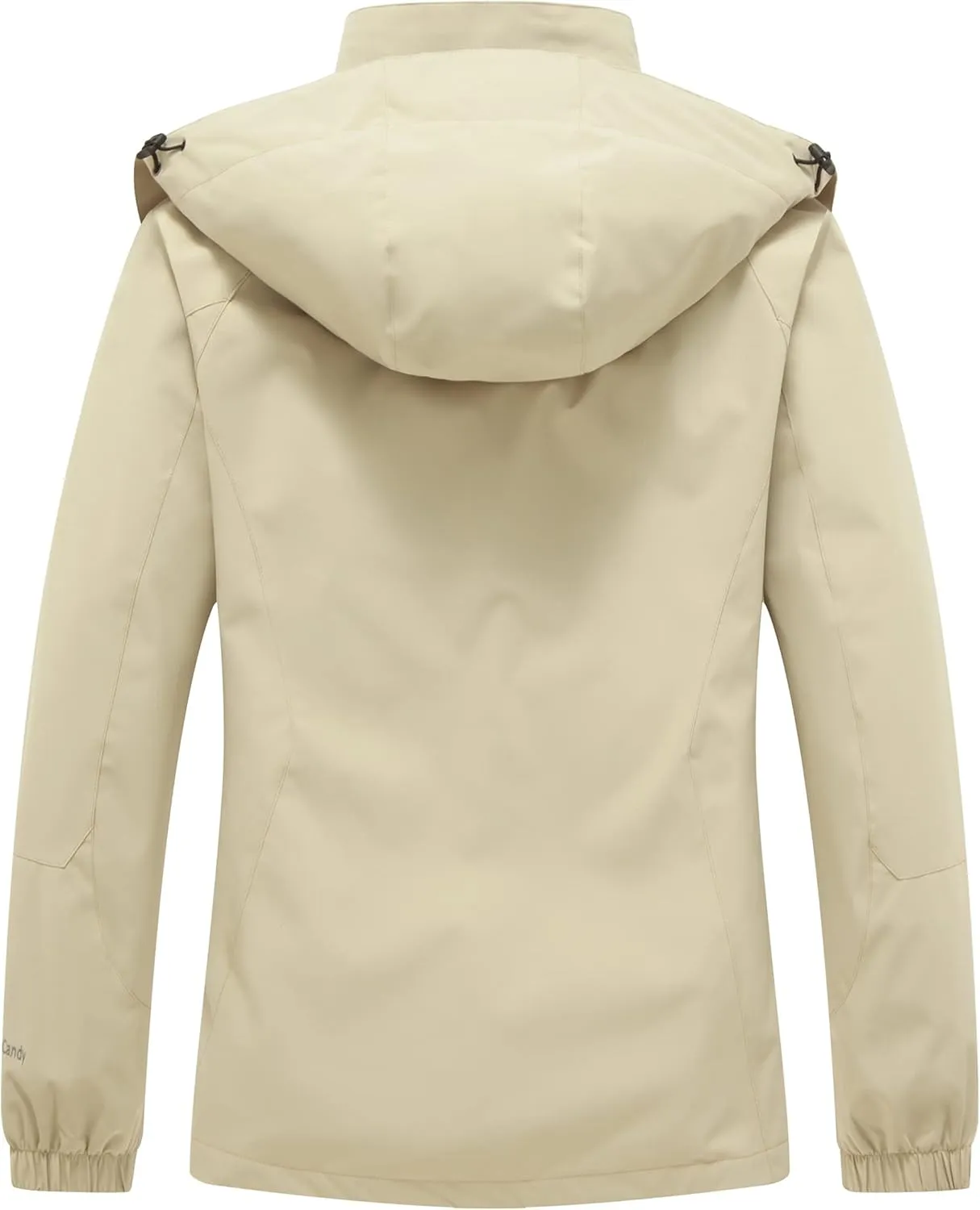 Diamond Candy Women's Waterproof Rain Jacket with Hood Lightweight Outdoors Raincoat