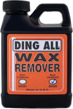 Ding All Scented Liquid Surfboard Wax Remover 8oz. for Effective and Easy Wax Removal