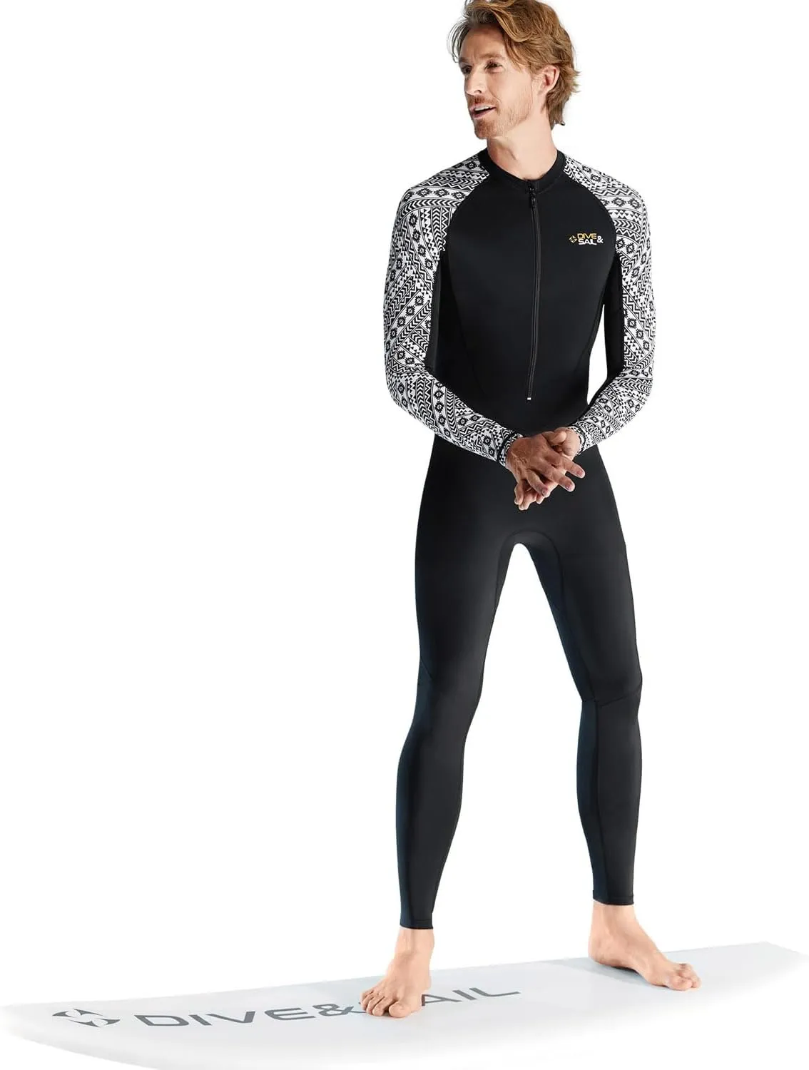 Dive Skin Full Body Rash Guard for Women Men Swimsuit Wetsuit Sport Skin Front Zipper One Piece for Diving Surfing Kayaking