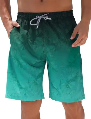ELETOP Men's Swim Trunks Quick Dry Bathing Suit Swimming Board Shorts Mesh Lining Beach Swimwear