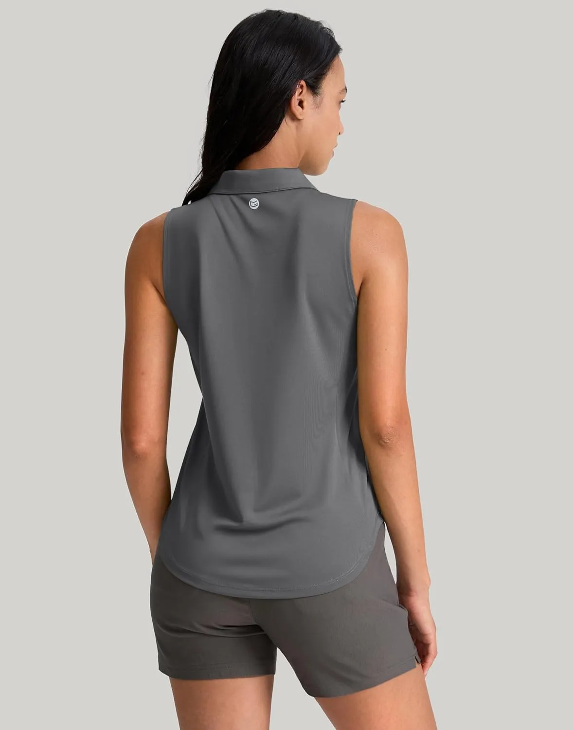 G Gradual Womens Golf Shirt Sleeveless Zip Up Polo Shirts for Women Collared Lightweight Tennis Athletic Tank Top