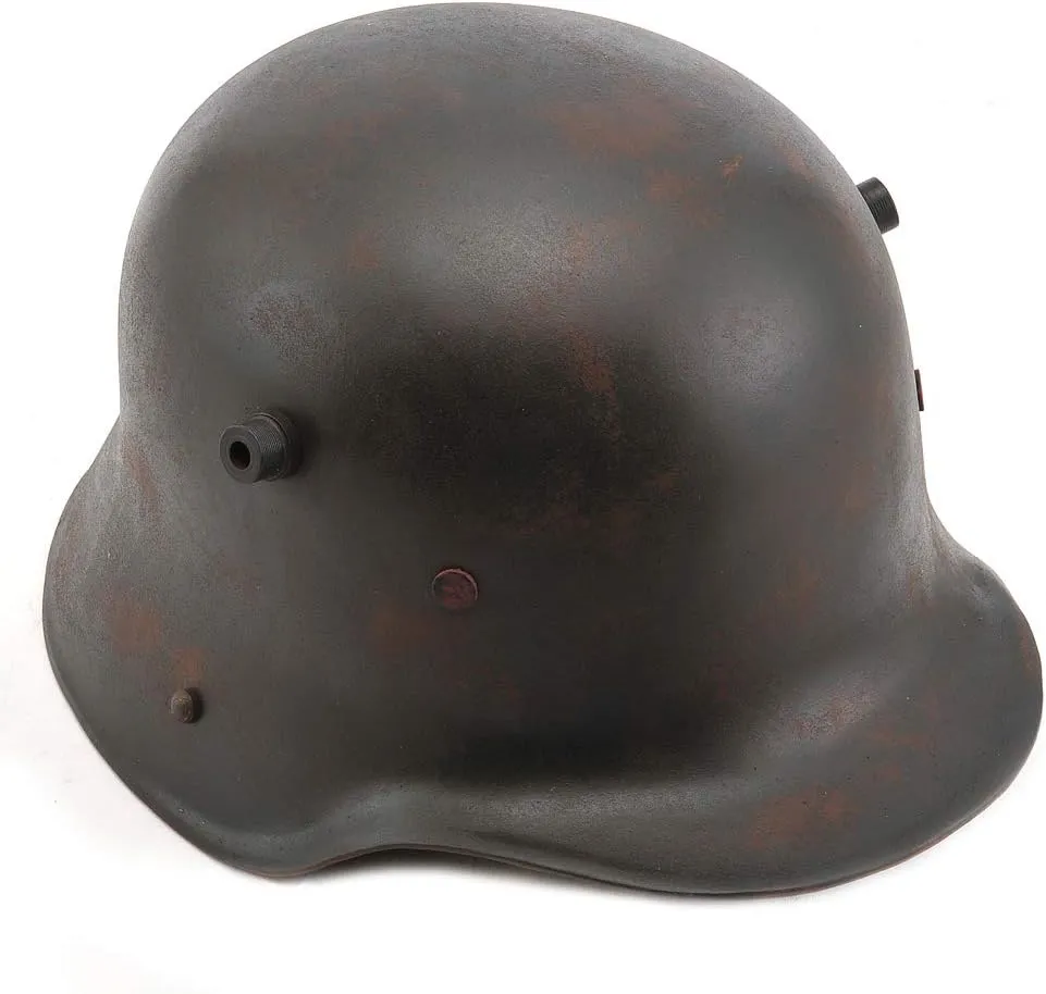 German WW1 M1916 STAHLHELM Helmet 18 Gauge Steel Hand Aged