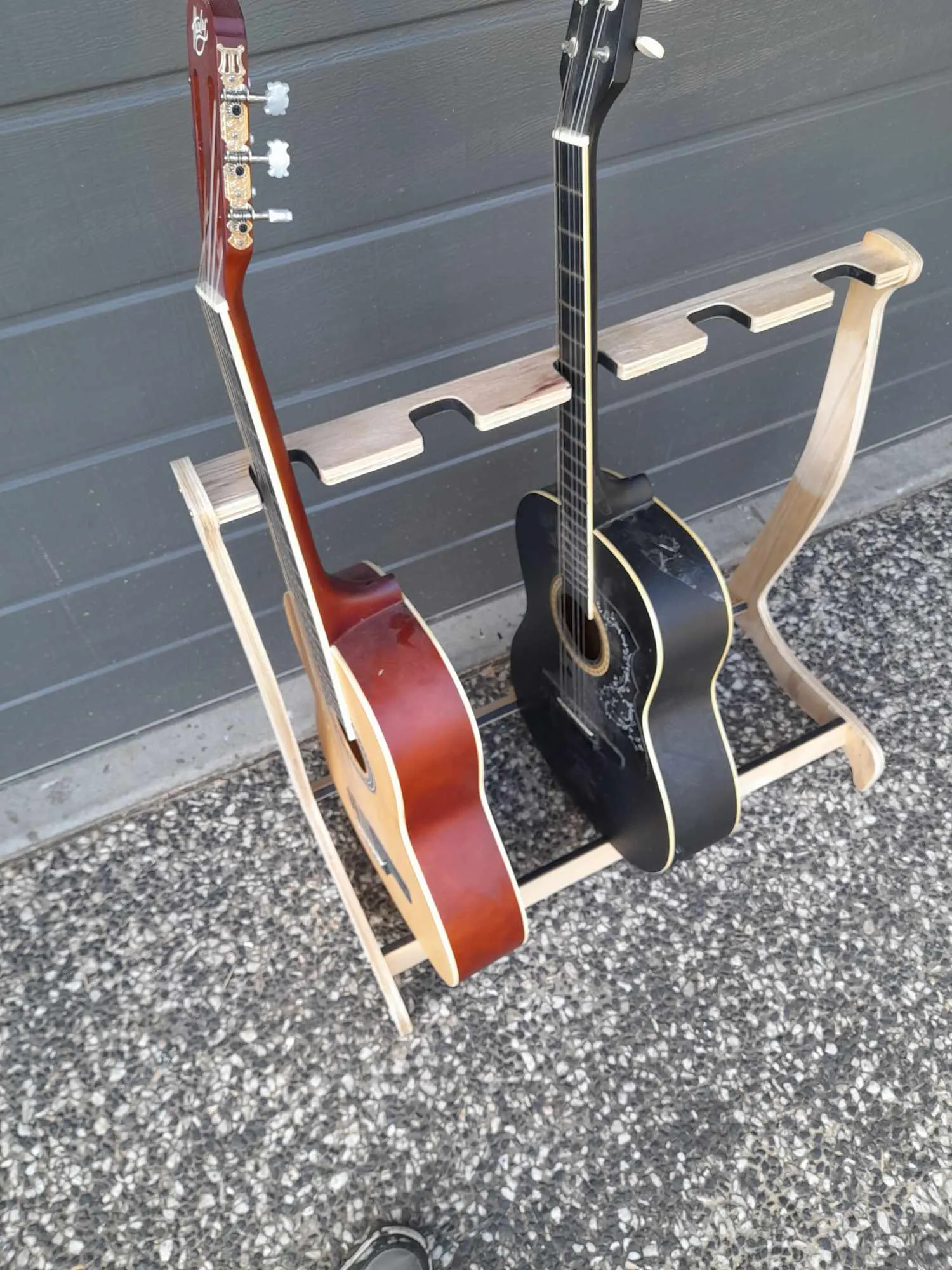 Guitar Rack for 6 Acoustic Guitars - 15cm gaps