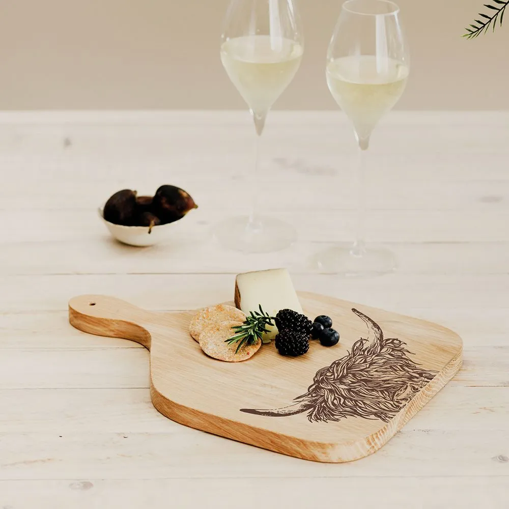 Highland Cow Medium Oak Paddle Board