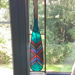 LC1-001 Deco Paddle board  Stained Glass