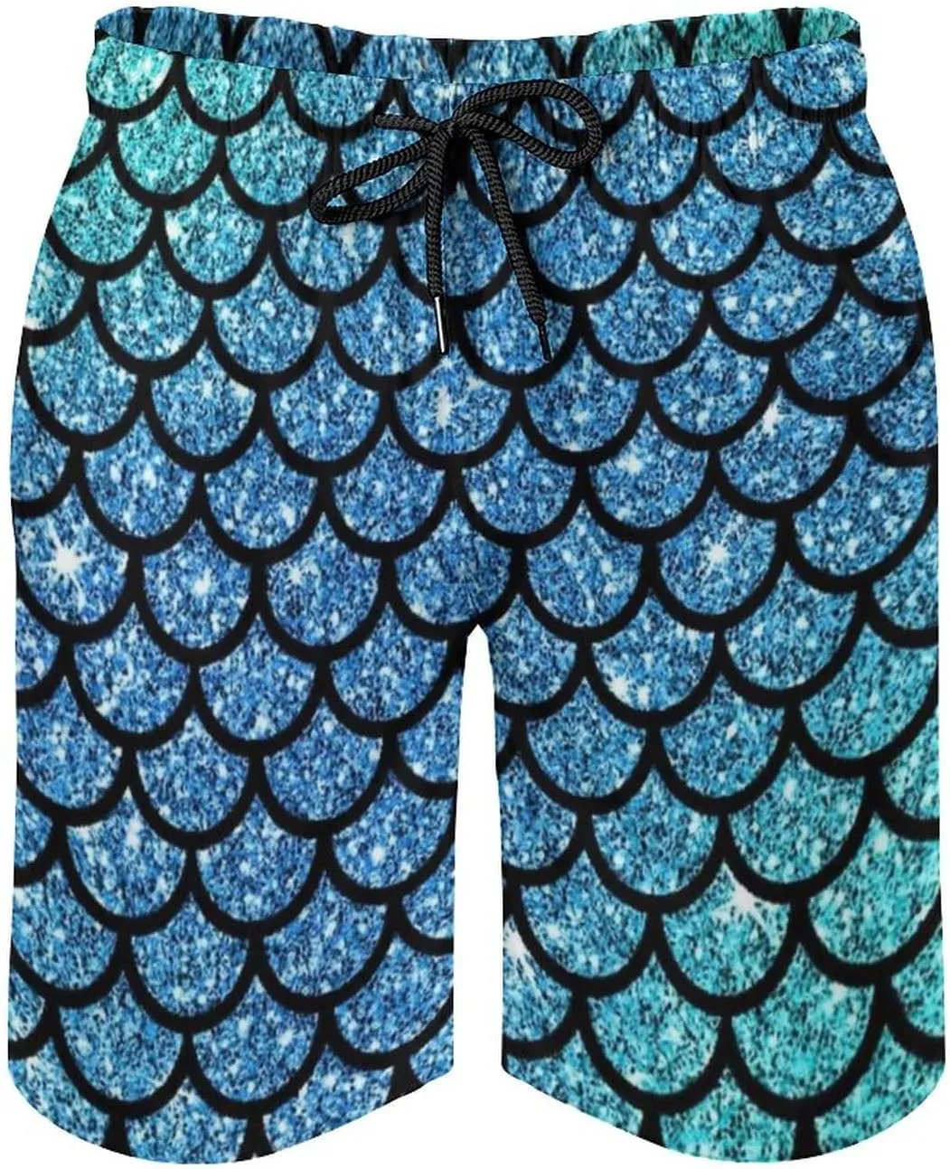 Men's Summer Quick Dry Swim Trunks Mermaid Beach Board Shorts Bathing Suits