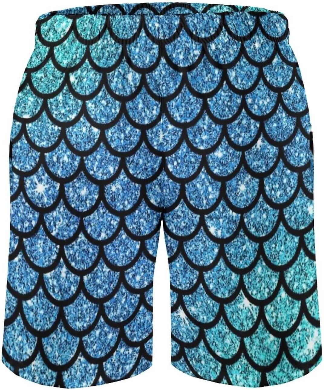 Men's Summer Quick Dry Swim Trunks Mermaid Beach Board Shorts Bathing Suits