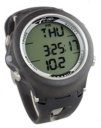 New Oceanic F.10 (Version 3) Dedicated Freediving Watch and Diving Computer with FREE Lens Protector Valued at $12.95 for Added Protection to the Glass Face of Your Dive Computer