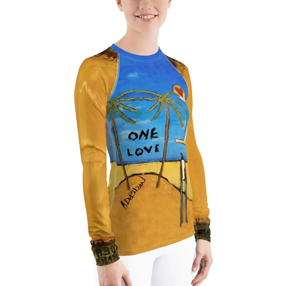 One Love Women's Rash Guard