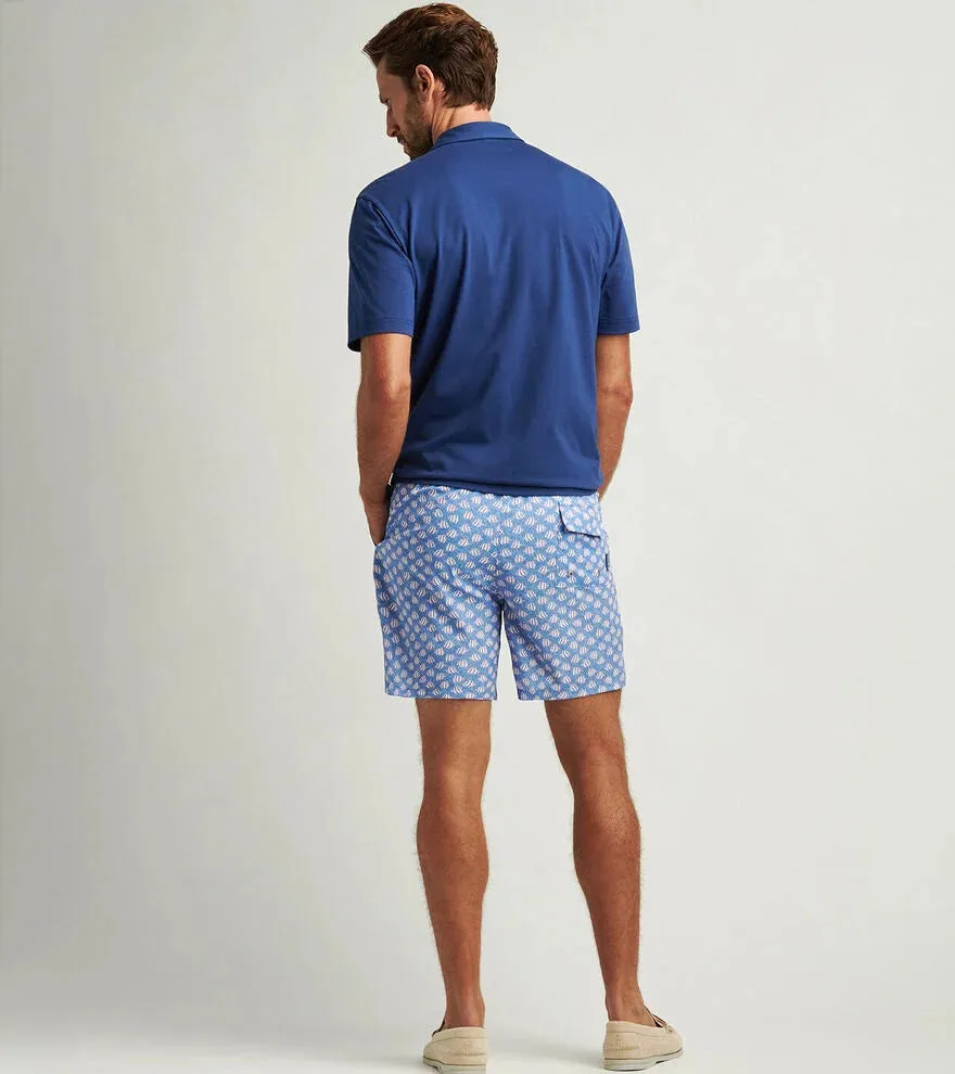 Peter Millar Men's 7-Inch Seaway Swim Trunks - Marina Blue