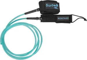 Premium Surfboard Leash, 6/7/8/9/10 ft, Straight Surf Board Leashes, 7mm Legrope Strap for Shortboard, Longboard
