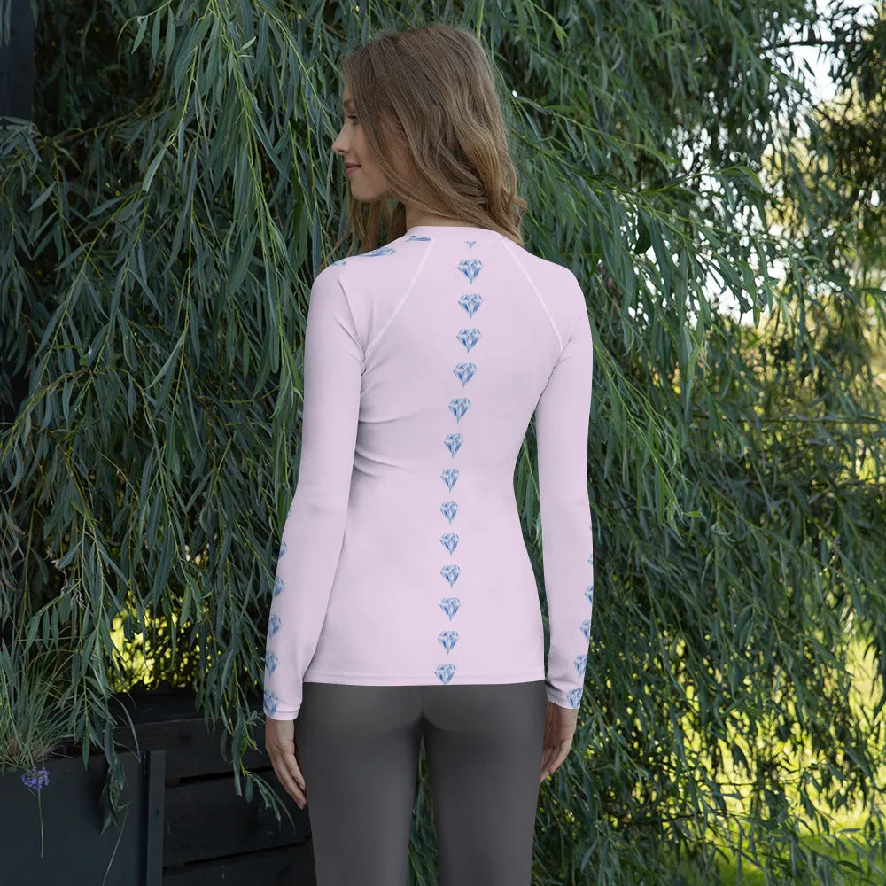 "Sparkling Love Diamond Affair" Collection - Women's Rash Guard