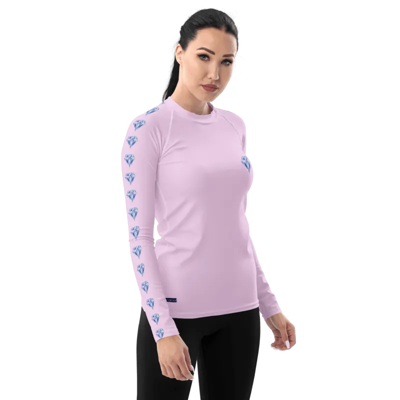 "Sparkling Love Diamond Affair" Collection - Women's Rash Guard