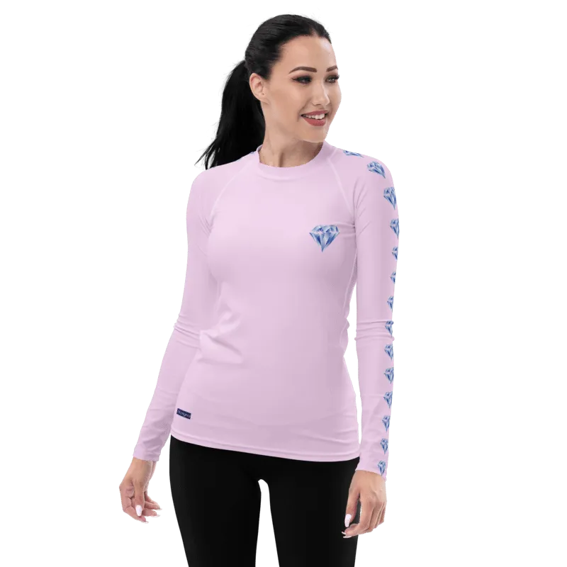 "Sparkling Love Diamond Affair" Collection - Women's Rash Guard