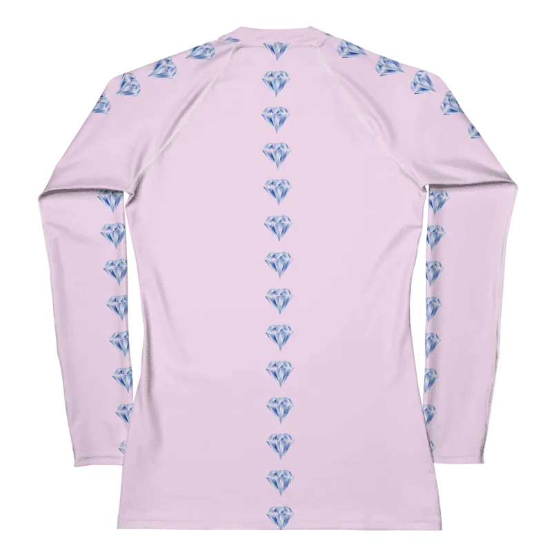 "Sparkling Love Diamond Affair" Collection - Women's Rash Guard