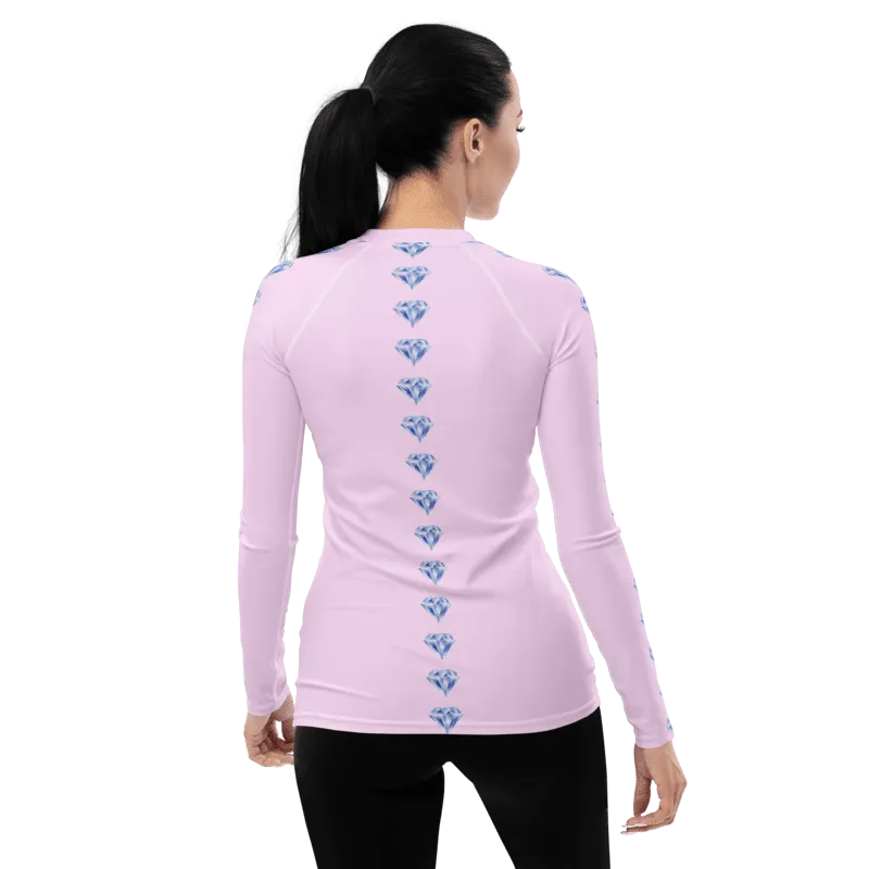 "Sparkling Love Diamond Affair" Collection - Women's Rash Guard