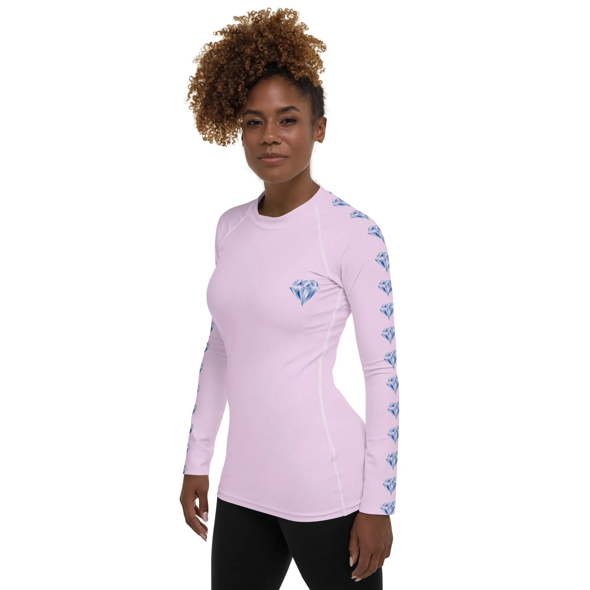 "Sparkling Love Diamond Affair" Collection - Women's Rash Guard