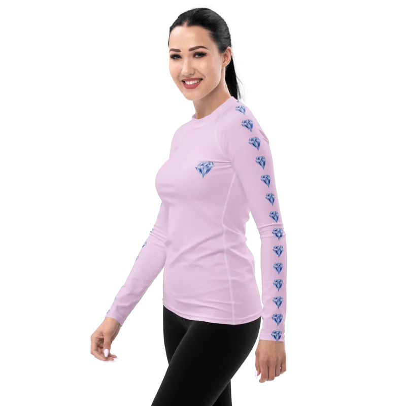 "Sparkling Love Diamond Affair" Collection - Women's Rash Guard