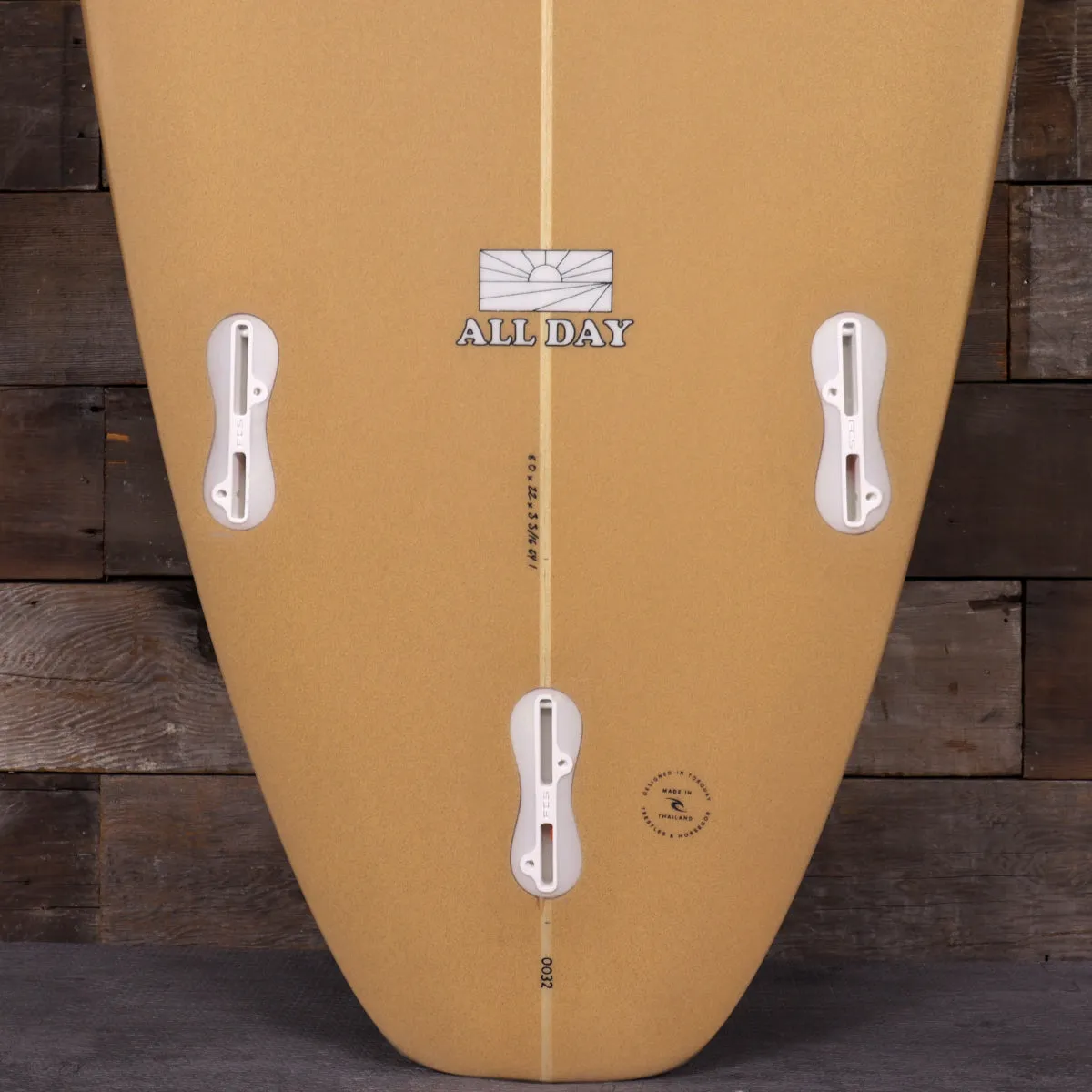 Rip Curl All Day PU 8'0 x 22 x 3 3/16 Surfboard - Clear/Almond