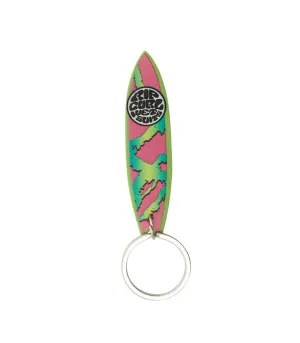 RIP CURL SURFBOARD KEYRING GREEN/PINK/WHITE | LLAVERO