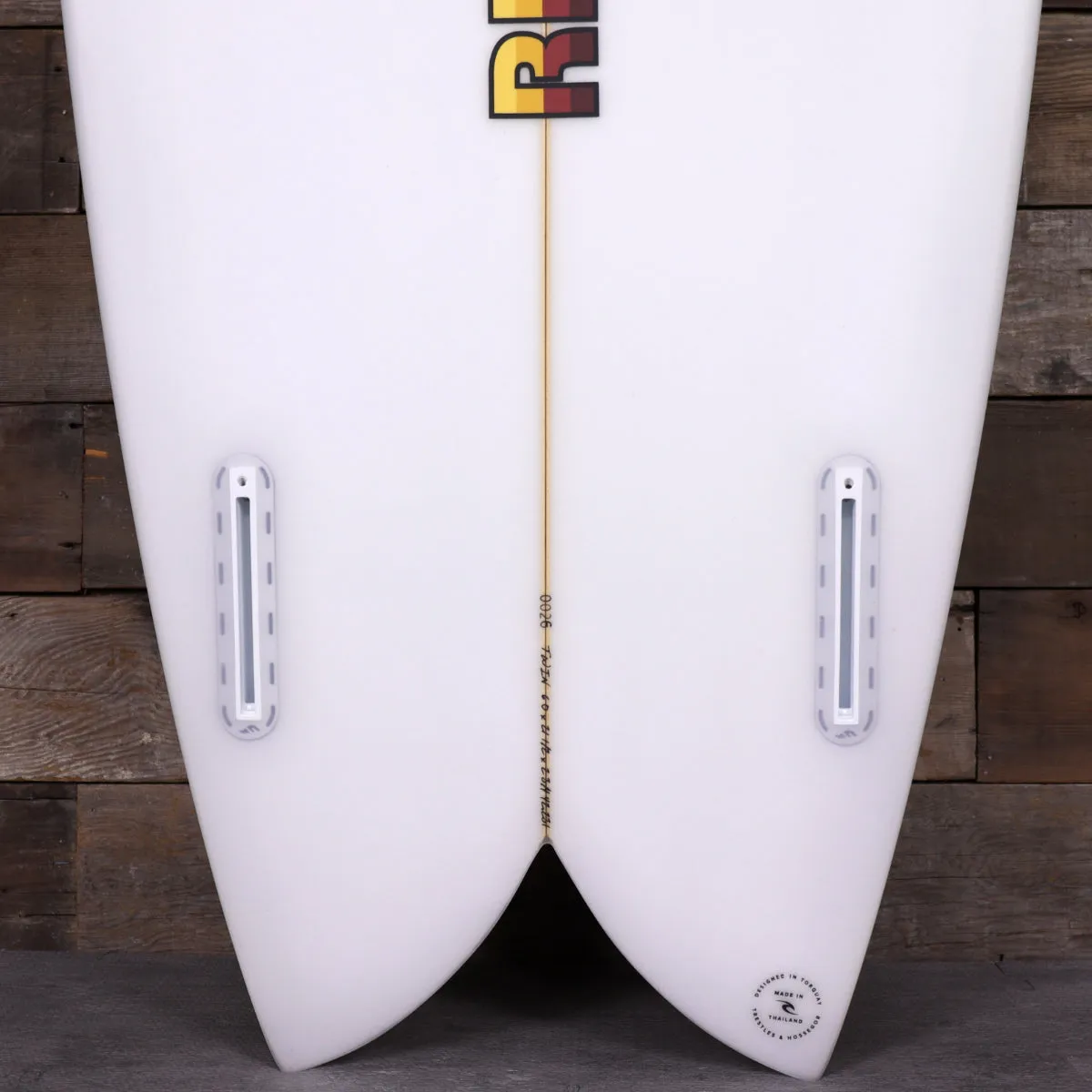 Rip Curl Twin PU 6'0 x 21 ½ x 2 ¾ Surfboard - Clear/Natural
