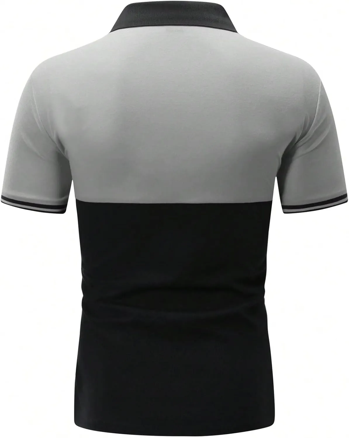 SOLY HUX Men's Golf Shirts Color Tennis Shirt Short Sleeve Casual Work T-Shirt
