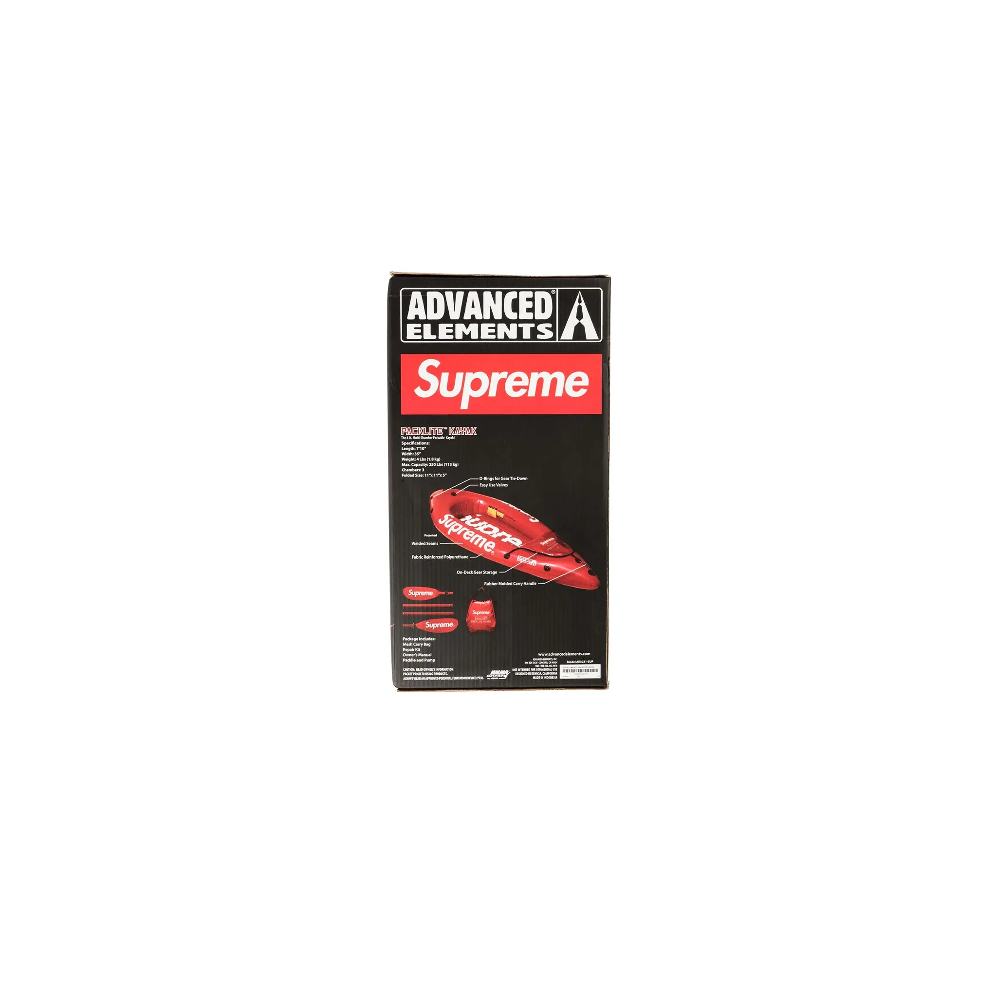 Supreme Advanced Elements Packlite Kayak Red
