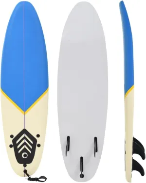 Surfboard 66.9" Blue and Cream