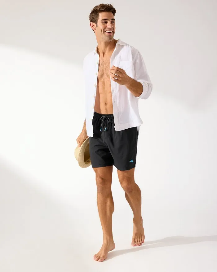 Tommy Bahama 6-Inch Naples Bay Swim Trunks - Black