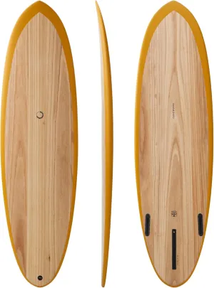 Wood Skin Surfboard Mid Length MID01, Durable and Light-Weight Structure